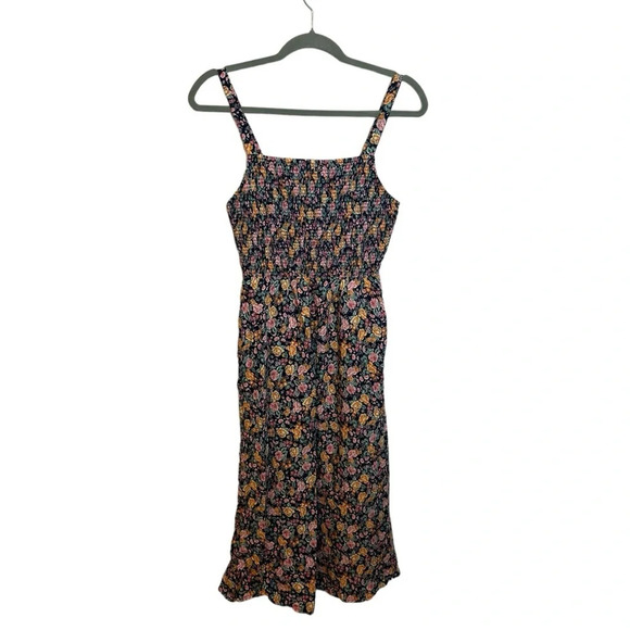 Old Navy Floral Ruched Cami Midi Dress - Picture 1 of 5
